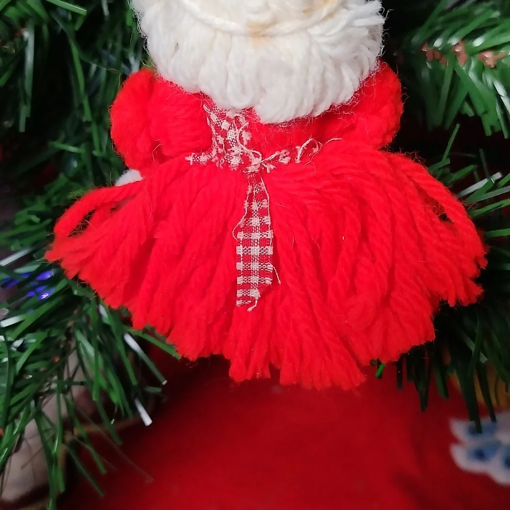 Vintage Homemade Mrs. Clause Christmas Ornament
